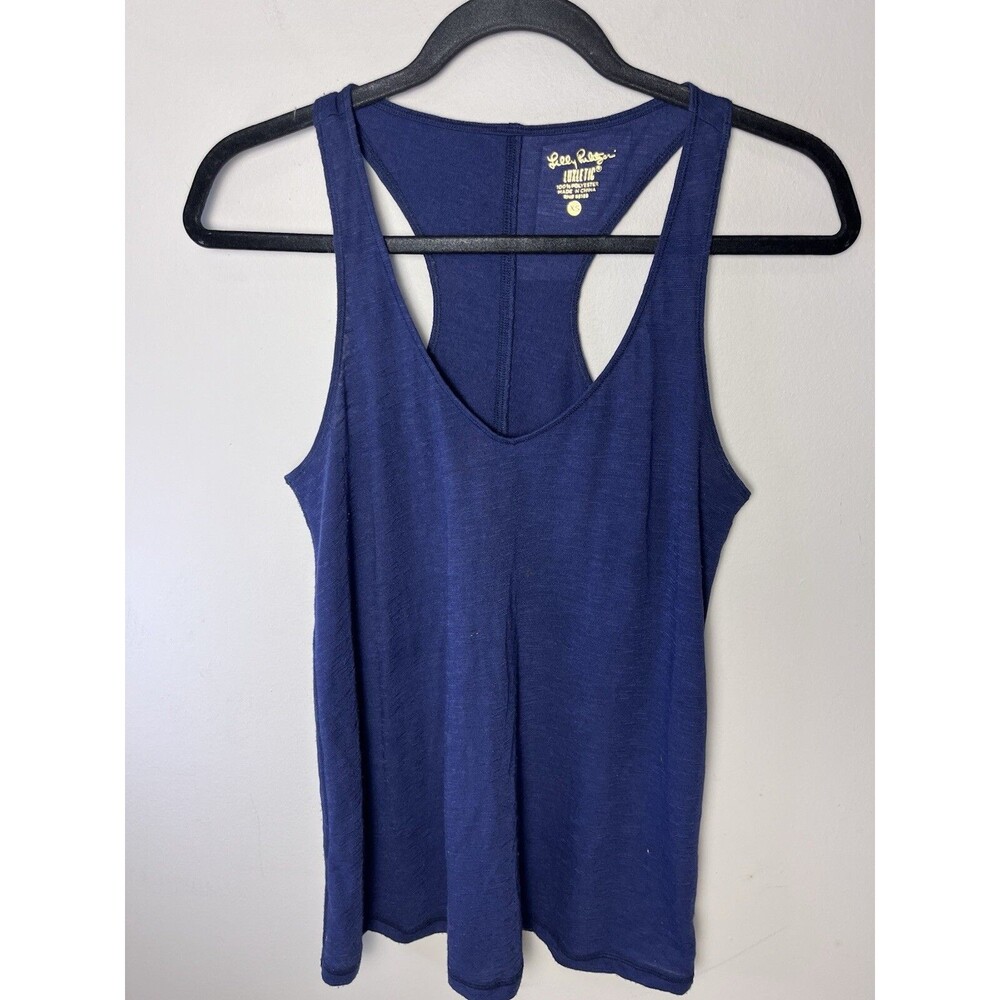 Lilly Pulitzer Women’s Luxletic Navy Blue Racerback Tank size XS Workout